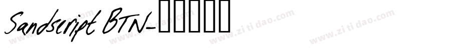 Sandscript BTN字体转换